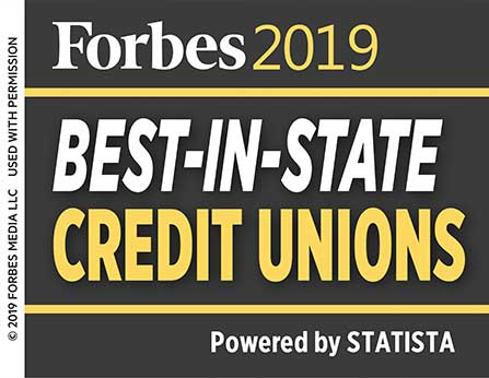 Forbes 2019 best-in-state credit union Powered by STATIS